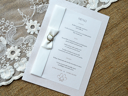 Flat Double-Mounted Menu - Bespoke